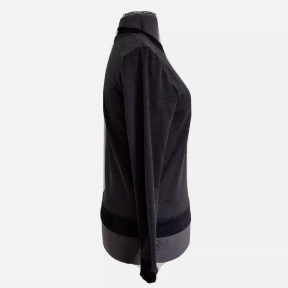 Under Armor Women's Sz M Coldgear Synthetic Wool Crew Logo Sweatshirt Sweater - Picture 3 of 6